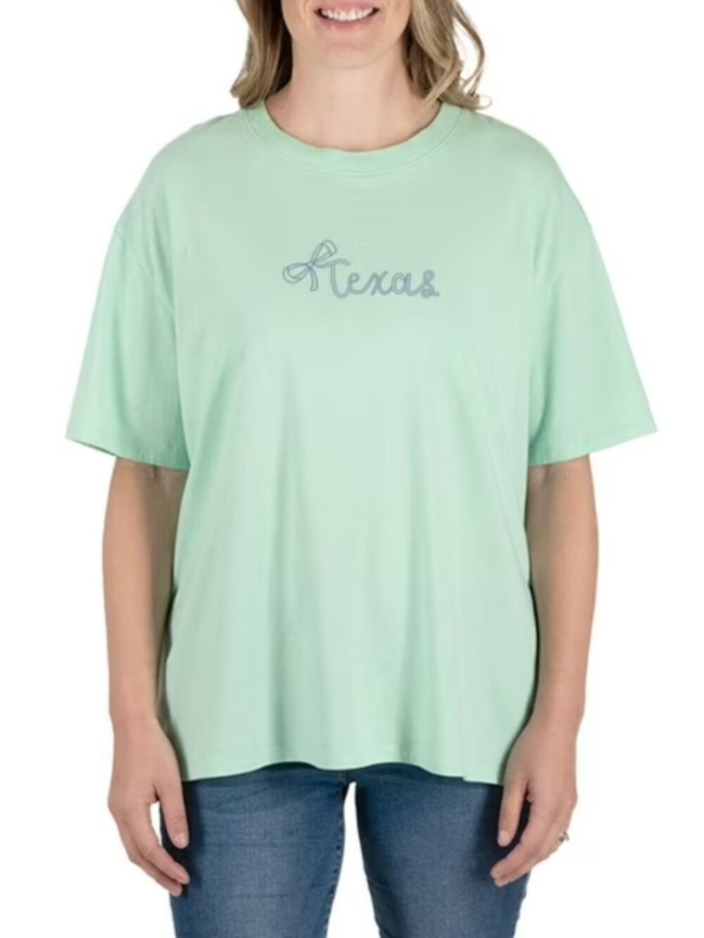 State of Mine Women's Short Sleeve Crew Neck Texas Graphic Print Tee Size XXL